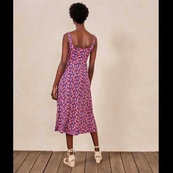 Boden Petronella Flamingo Midi Dress with pockets!! - Picture 5 of 7